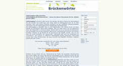 Desktop Screenshot of brueckenwoerter.de